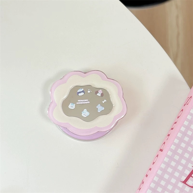 Pop Socket Grip - Kawaii Ins Mirror Pop Socket Telescopic