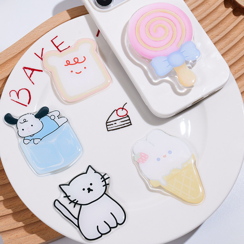 Pop Socket Grip - Cute Cartoon Grip Tok Acrylic Foldable