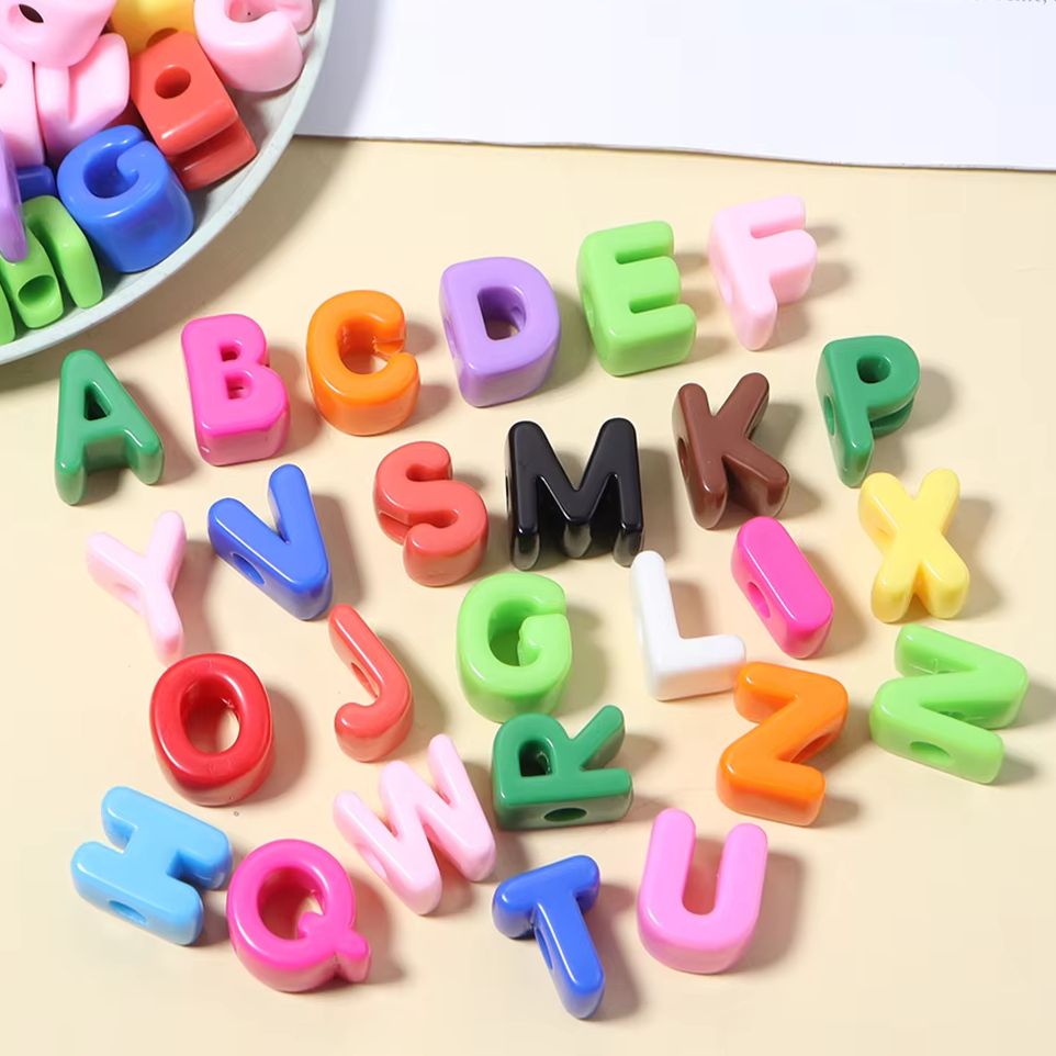 Phone Accessories Jewelry - 10pcs A-Z Letter Beads Acrylic Alphabet