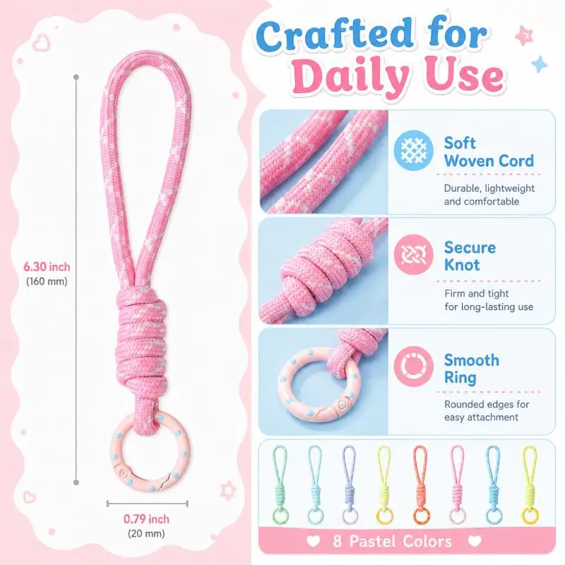 Hand Woven Keychain For Mobile - огляд і ціна Phone Accessories Jewelry