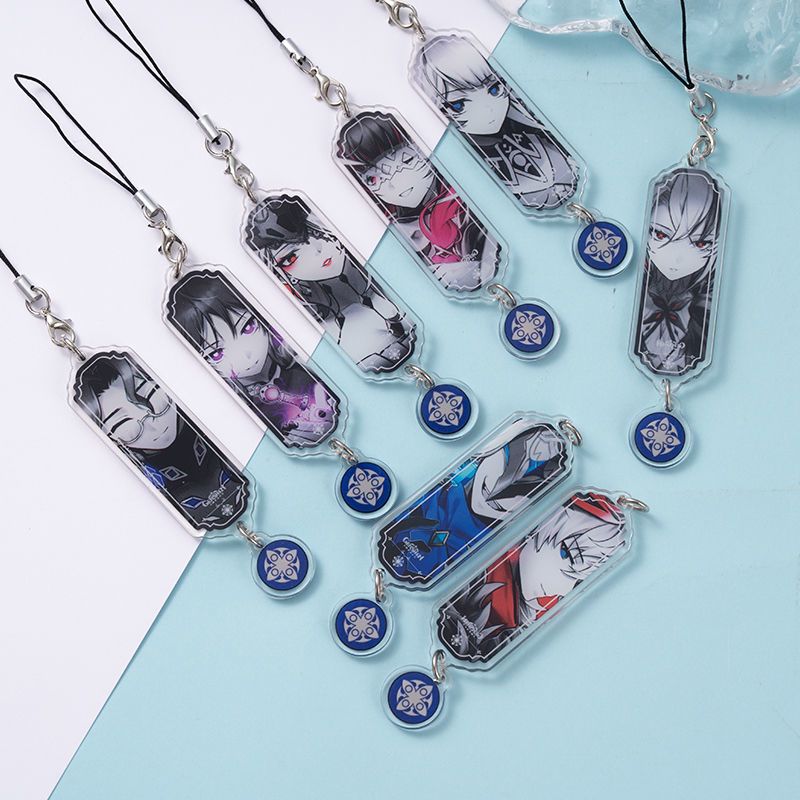 8pcs Anime Keychain Genshin Im - огляд і ціна Phone Accessories Jewelry