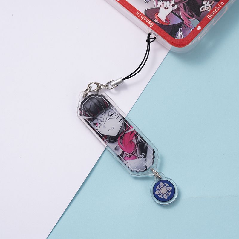 8pcs Anime Keychain Genshin Im - огляд і ціна Phone Accessories Jewelry