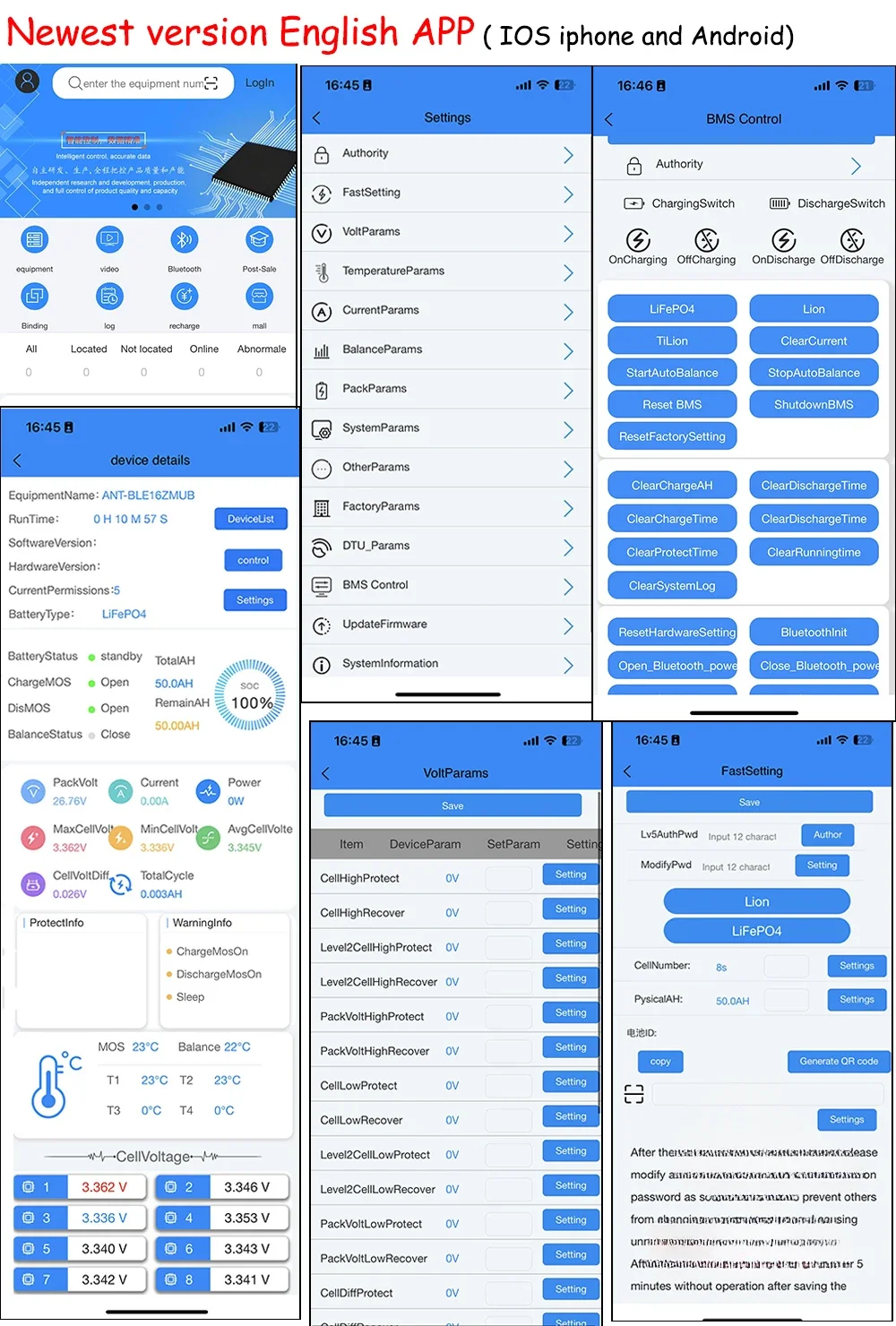 ANT BMS Smart 21S ~ 30S Lifepo - огляд і ціна Phone Accessories App