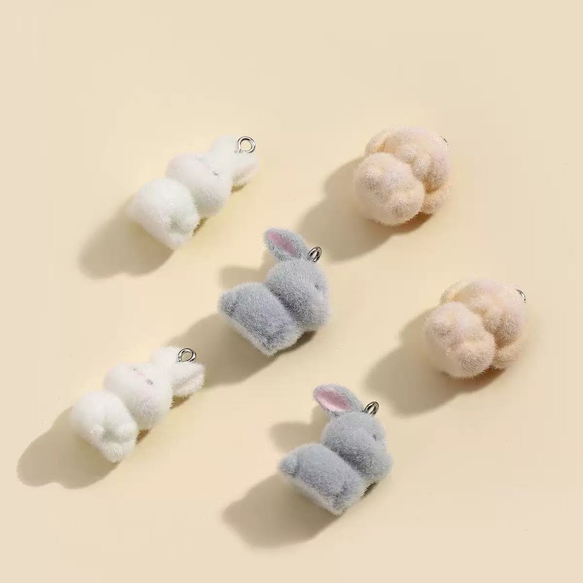 10pcs Flocking Little Rabbit R - огляд і ціна Phone Accessories Jewelry