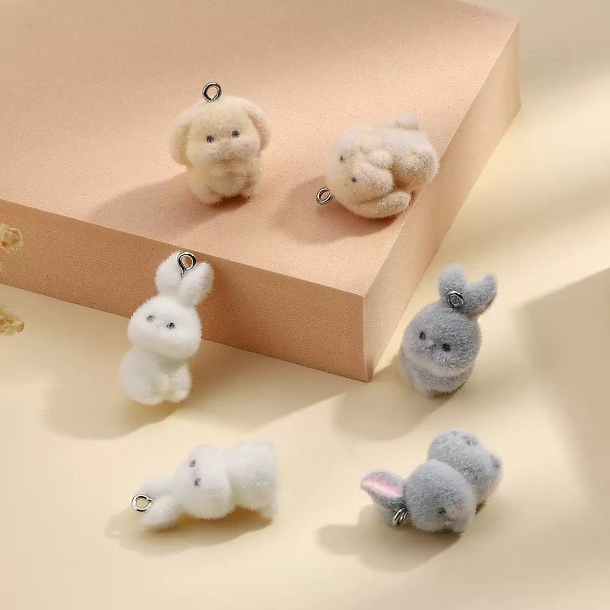10pcs Flocking Little Rabbit R - огляд і ціна Phone Accessories Jewelry