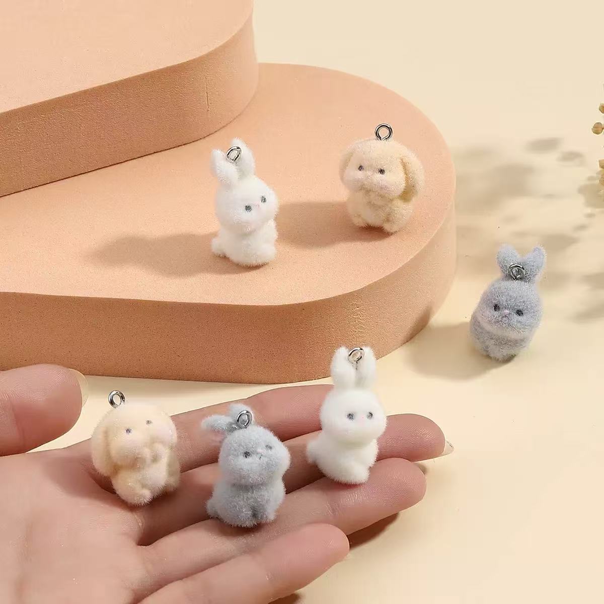 10pcs Flocking Little Rabbit R - огляд і ціна Phone Accessories Jewelry