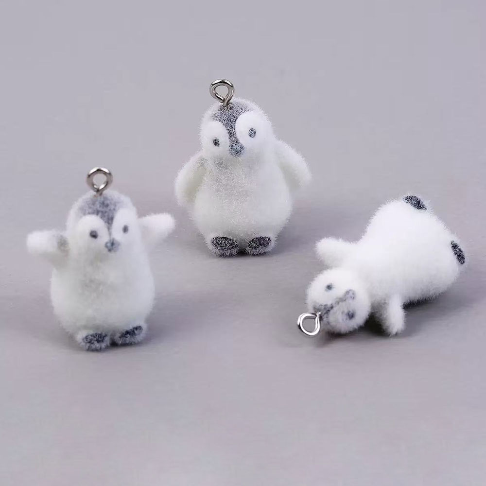 5pcs Flocking Small Penguin Re - огляд і ціна Phone Accessories Jewelry