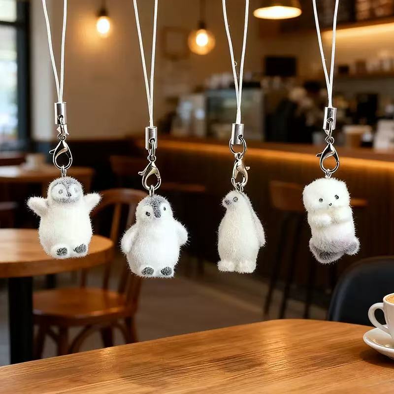 5pcs Flocking Small Penguin Re - огляд і ціна Phone Accessories Jewelry